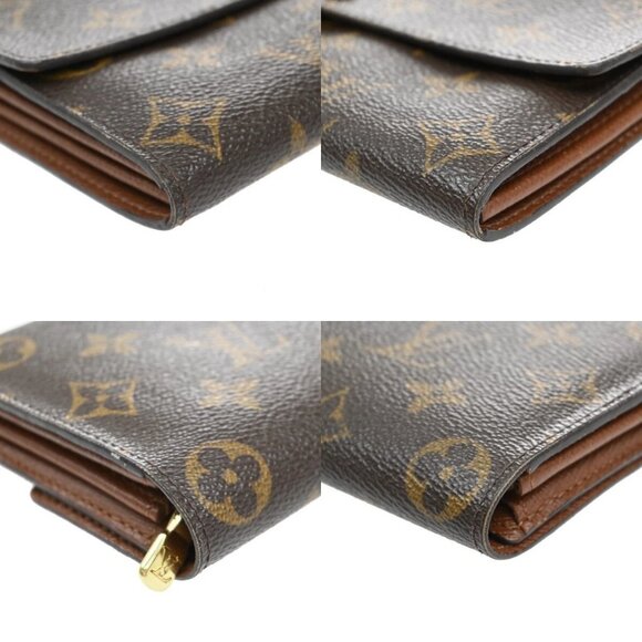 LOUIS VUITTON Porte Monnaie Credit Bifold Wallet Monogram Leather M61725 65EF219 - Picture 7 of 16